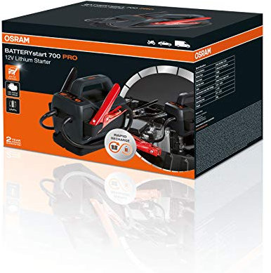 OSRAM BATTERYstart PRO 700, potente dispositivo di avviamento, avviamento di emergenza per veicoli, ricarica rapida