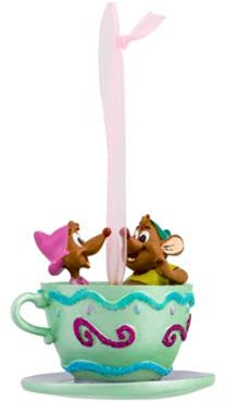 Di Gus and Suzy Tea Cup Christmas Tree Hanging Ornament