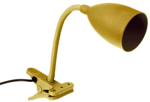 Atmosphera - Lámpara de pinza «Sily» - silicona - amarillo mostaza H43 cm