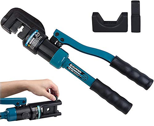 GEJLELDS Crimpatura idraulica a Batteria, crimpatrice, crimpatrice, Kit Forza di Pressione per capicorda in Rame e Alluminio,SZY-70
