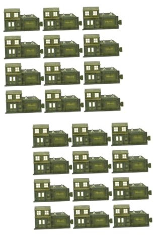 ibasenice STK Mini-Polizeistation polizeiwache damenkostüm Polizistin Desktop-Spielzeug Miniaturdekoration Ornament Wohnkultur Sandtisch liefern Baumodell für Kinder Schreibtisch Zubehör