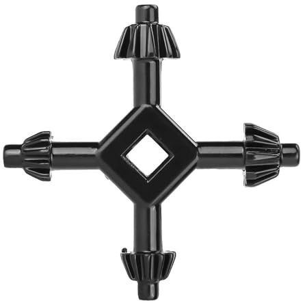 Ghjkldha Clé de perceuse, clé de perceuse manuelle, clé de mandrin de perceuse à 4 voies, clé de mandrin de perceuse, clés de perceuse d'amélioration de la maison, clés à main électriques, clé de