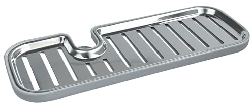 Seifenhalter für die Dusche Edelstahl Duschablage Ohne Bohren Schwammhalter Seifenkiste Duschregal für Duschstange für 20-27mm Stange