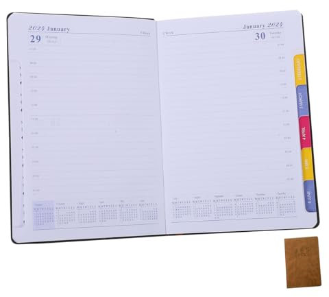 VILLCASE Jahreskalender-notizbuch Multifunktionaler Notizblock Zur Planung Für Reisende Lehrer