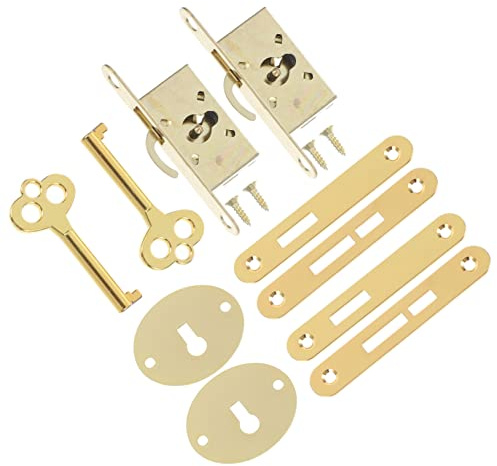 LOORGVEL 2 ensembles Serrure Invisible pour Boîte à Bijoux et Coffrets Petite Serrure Rétro Durable pour Coffres Armoires et Meubles Décoratifs