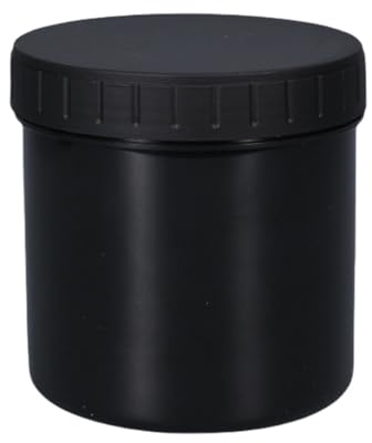 GKYQVE Tarros de polipropileno resistentes con tapas seguras, recipientes de alimentos a prueba de humedad, 3 tamaños, sellado de grado comercial, recipiente de almacenamiento apto para viajes (negro