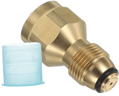 Milisten Adattatore in Ottone per Bombola Propano Qcc1 Collegamento Rapido, Raccordo Valvola Gas per Rifornimento Outdoor, Sicurezza Riempimento e Bilanciamento Pressione