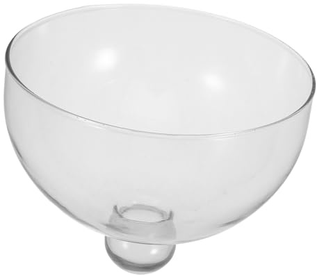 AUTSUPPL Cupola in Vetro per Dolci Mini, Copertura Cibo Raffinata | Casa e Ristorante, Riutilizzabile e Sigillata, Mantiene L’integrità del Cibo e Mostra Stile