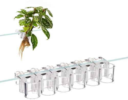 Aquarium Plant Holder, 6Pcs Hanging Aquaponic Plants Holder Plant Clips for Fish Tank