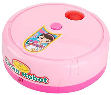 MERIGLARE Kinder Staubsauger Spielzeug Elektronische Kehrmaschine Mini Haushaltsgerät Musikfunktion Aus Glattem PVC für Rollenspiele Geschenkideen Kinderzimmer, Rosa