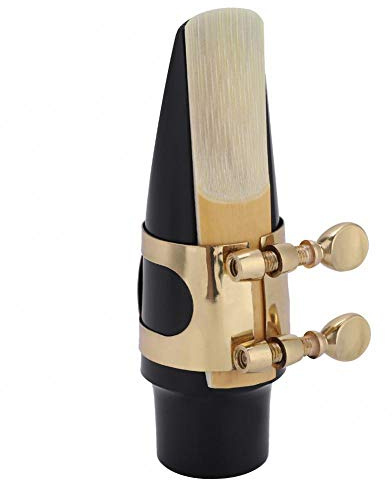 Kit bocchino per sax, Sax Bocchino Sassofono Boccaglio, bocchino per sassofono tenore in ABS con tappo in metallo fibbia Reed Pads strumenti musicali