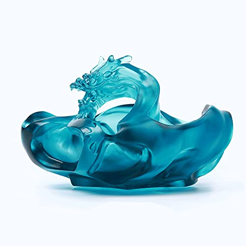 zlw-shop Portacenere Posacenere in Vetro Creativo Cool Crystal Crystal Cassetto di Cenere per Home Office Soggiorno Desktop Posacenere da 5,7 Pollici Portacenere Grande capacità Posa Cenere