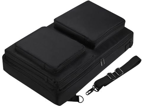 Yaowanguan Borsa per Pioneer DJ DDJ-SR2/DDJ-SR,Custodia per Native Instruments Traktor Kontrol S4 Mk3,per Hercules Inpulse 500,Zaino da viaggio con borsa a tracolla per cuffie,tablet,cavo,CD
