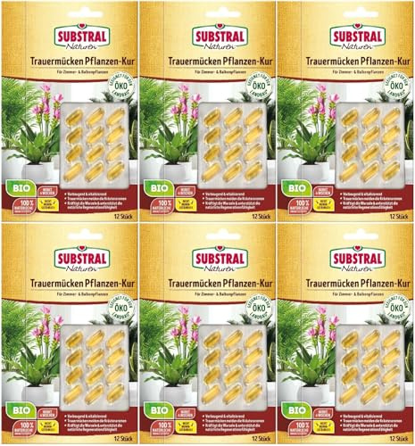 6 X 12ml Substral Naturen®Trauermücken Pflanzen-Kur