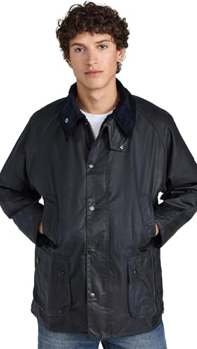 Barbour Men's Bedale Wax Jacket, Blue (Navy 000), 42