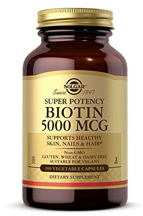 Solgar Biotin 5000 μg Vegetable 100 Capsules - Pack of 1