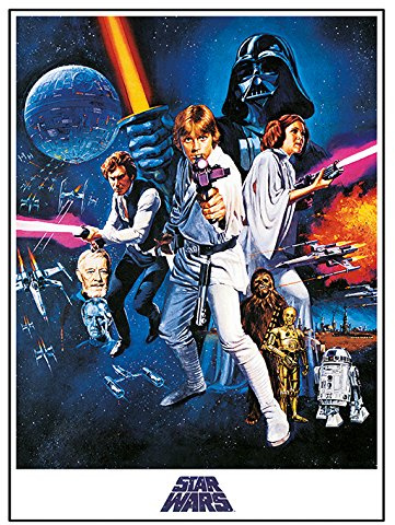 Star Wars Episode IV A New Hope One Sheet, 40 x 50 cm, Leinwanddruck