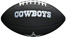 Wilson Unisex-Youth MINI NFL TEAM SOFT TOUCH FB BL DL American Football, BLACK,