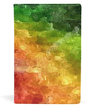 EZIOLY dehnbarer Buchumschlag in Regenbogenfarben, passend für die meisten Hardcover-Lehrbücher bis 22,6 x 14,5 cm, klebstofffreier Stoff, für Schulbücher Einfach anzubringen. Wash & Re-Use