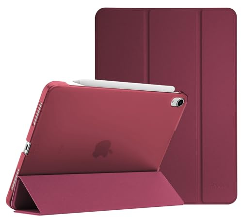 ProCase Funda para iPad Air 11 Pulgadas 2026 (M4) / 2025 (M3) / 2024 (M2), Compatible con iPad Air 5ª Gen (2022) / 4ª Gen (2020) 10,9 Pulgadas, Delgado, Ligero, Soporte Lápiz - Vino