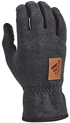 adidas Winter Performance Edge 2.0 Handschuh mit Mehreren Touchscreen-Leitfähigkeitspunkten, Grau meliert, Größe M/L