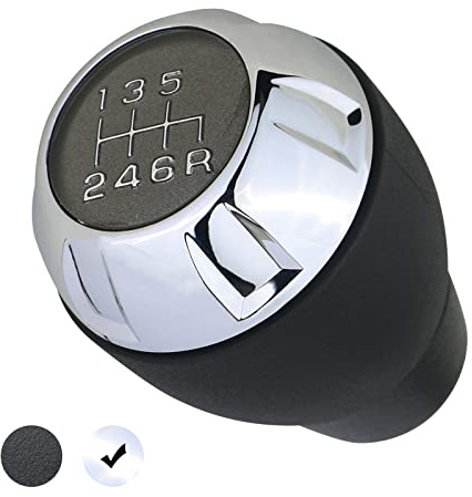 APPERFiT Shift Shifter Knob for Manual Transmission Chrome 68085312AB Compatible with Jeep Wrangler JK 2011 2012 2013 2014 2015 2016 2017 2018 Gear Shifter