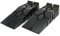 CNCYEAH Lot de 2 rampes d'accès, rampes de seuil, plate-forme élévatrice en polypropylène, noir, 90 x 33 x 22 cm, jusqu'à 2,5 tonnes