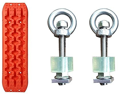 QUNINE Bergungs-Traktionsketten (2er-Set), bestes Offroad-Zubehör für Sand, Schlamm und Schnee, Schwarz, 1 Stück (Rot 2 Stück)