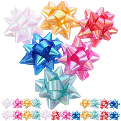 Operitacx 70 Stück 5 1 Cm Große Weihnachtsgeschenkschleifen Weihnachtsschleifen Zum Verpacken Von Geschenken Geschenkschleifen Weihnachtsschleifen Für Geburtstage Hochzeiten
