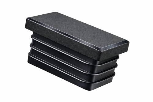NIMA PARTS: 4X Lamellenstopfen Rechteckig – Made in Germany – Kunststoffstopfen als Schutz für Rohrabdeckung (20x15 mm)