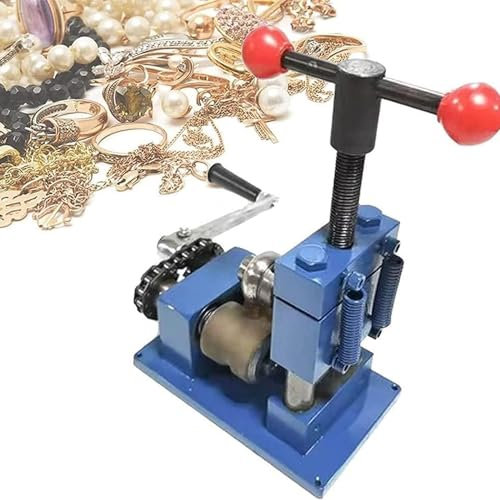 Mulino per gioielli in metallo, multifunzione, manovella, piegatrice per anelli, bracciali e orecchini, strumento per la creazione di gioielli fatti a mano