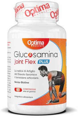 Glucosamina Joint Flex Plus, 60 compresse con Glucosamina, Condroitina, Artiglio del Diavolo e MSM, per il benessere delle articolazioni