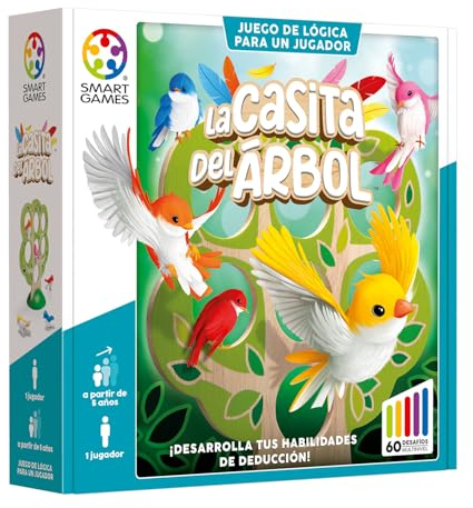 SmartGames - La Cabane dans l'Arbre | Jeux pour Enfants de 5 Ans ou Plus | Puzzle Enfants 60 Défis | 1 Joueur