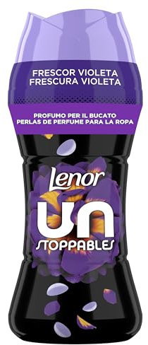 Lenor UNstoppables Perlas de Perfume para la Ropa, 23 Lavados (270g), Suavizante con Fragancia Violeta Fresca, Potenciador de Frescor
