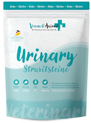 Venandi Animal Vet – Croquettes Premium pour Chats - Aliment diététique – Calculs de Struvite – Poulet, 1er Pack (1 x 1,5kg), sans céréales