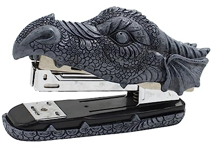 GRIRIW Dragon Resin Craft Stapler Tool, Decorative Paper Stapling Tool Faucet Design, Office and School Supply for Home and Desktop