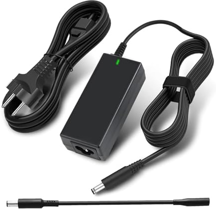 Cluvox Alimentatore 65W 45W Caricatore Compatibili con Dell AC Adattatore 19,5V/3,34A Per Inspiron 11/13/14/15/17 PC 3000 5000 7000 3583 3593 5570 5558 Latitude 3510 3410 3520 3420,4,5*3mm&7,4*5mm