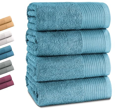 Montafox Duschtuch 140 x 70 cm 100% Baumwolle Badetuch Handtuch saugfähig | 500 g/m², OEKO-TEX, ringgesponnen, schnelltrocknend, Sauna, Fitness, Wellness, Strand, Pool, Handtücher