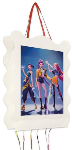 Piñata Huntrixx_K-pop Cumpleaños Infantil – Varios Diseños para Niños y Niñas - 30x40cm