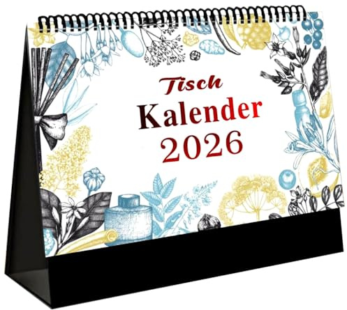 Calendario de mesa 2026, Calendario de sobremesa, 2026 vista mensual, Ideal para Marcar Fechas y Planificar (alemán)
