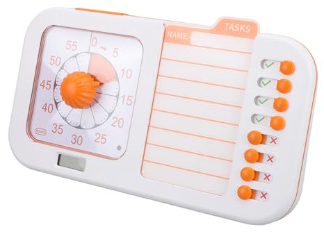 Xiuganpo Temporizador Visual 3 en 1, Reloj de Cuenta Atrás y Planificador con Funcionamiento Silencioso y Luces Intermitentes, Ideal para Niños con Autismo TDAH en el Aula, el Hogar la Escuela