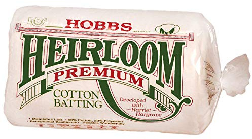 Hobbs De plástico Duro HL81 | 80% Heirloom algodón Relleno de algodón | 81in x 96in