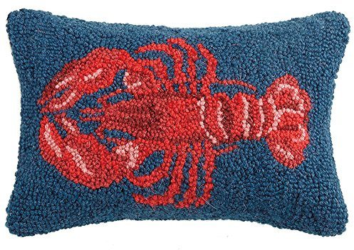 Peking Handicraft 30PA285C12OB Lobster Hook Pillow, 8X12 Throw Pillow
