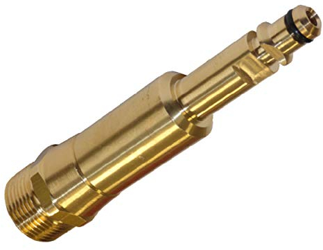 PremiumPlus!+ Adaptador para mangueras de alta presión M22 - Quick Click (Quick Connect) a M22x 1,5 AG para limpiadoras de alta presión Kärcher K2-K7 de ONE! - Fabricado en Alemania