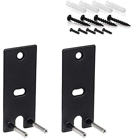 Cicony 1 Paire de Supports muraux en Acier pour Haut-Parleur Bose OmniJewel Lifestyle 650 Home Speaker (Noir)