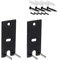 Cicony 1 par de Soportes de Pared de Acero para Altavoz Bose OmniJewel Lifestyle 650 Home Speaker (Negro)