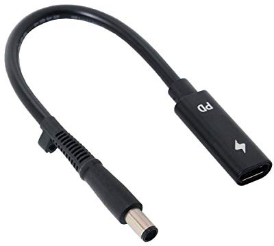 xiwai JSER Type C USB-C Female Input to DC Power PD Charge Cable fit for Laptop 18-20V (7.4x5.0mm)…