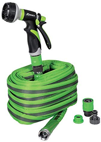 Ribimex PRTAP30 Bewässerungsset PRO FLATEX, Grün/Grau