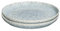 Denby - Halo Speckle Medium Plates Set of 2 - Grey, Neutral Patterned Coupe Dishwasher Microwave Safe Crockery 21cm - Glazed Ceramic Stoneware Tableware - Chip & Crack Resistant