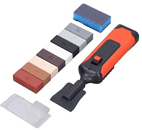Kit de Réparation de Carrelage et Pierre avec 8 Blocs de Cire pour Sol en Céramique Fissuré, Réparation Rapide et Discrète pour Carrelage Céramique